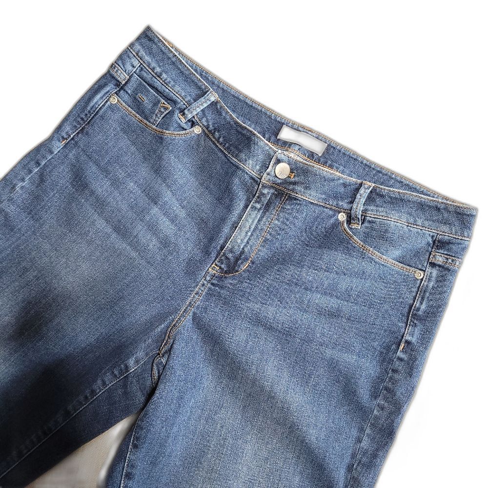 J.Jill Weekender Denim Straight Leg Jeans- Medium Wash Womens 14